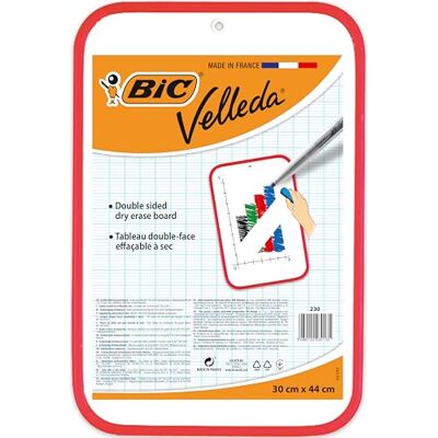 BIC Velleda stíratelná bílá tabule (oboustranná, 30 x 44 cm) BIC Velleda stíratelná bílá tabule (oboustranná, 30 x 44 cm)