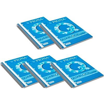Pigna , QUABLOCK Evolution spirálový blok Maxi Block, 22 x 29,5, A4, 80 g/m² papír, 50 listů, vnitřní 5 m, 5 mm čtverec, 5 Pigna , QUABLOCK Evolution spirálový blok Maxi Block, 22 x 29,5, A4, 80 g/m² papír, 50 listů, vnitřní 5 m, 5 mm čtverec, 5