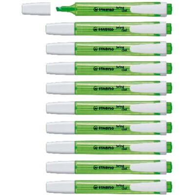 STABILO houpačka chladná Zvýrazňovač balení 10 zelená Balení po 10 kusech, zelené STABILO houpačka chladná Zvýrazňovač balení 10 zelená Balení po 10 kusech, zelené