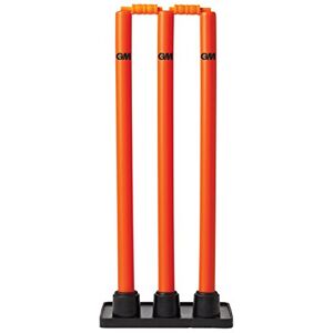 Gunn & Moore GM Kricket-Stumps und -bügel für Cricket-Wicket, Verschiedene Oberflächen, geformter Kunststoff, regulierbare Höhe 71,1 cm, Orange Gunn & Moore GM Kricket-Stumps und -bügel für Cricket-Wicket, Verschiedene Oberflächen, geformter Kunststoff, regulierbare Höhe 71,1 cm, Orange