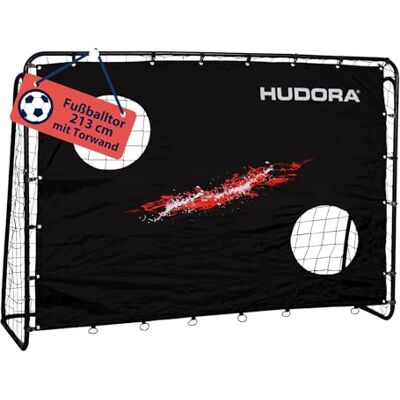 HUDORA Trenér fotbalové branky s brankou fotbal výročí a standardní edice zahradní fotbalová branka (213 x 152 x 76 cm) s lehkou montáží na zacvaknutí HUDORA Trenér fotbalové branky s brankou fotbal výročí a standardní edice zahradní fotbalová branka (213 x 152 x 76 cm) s lehkou montáží na zacvaknutí