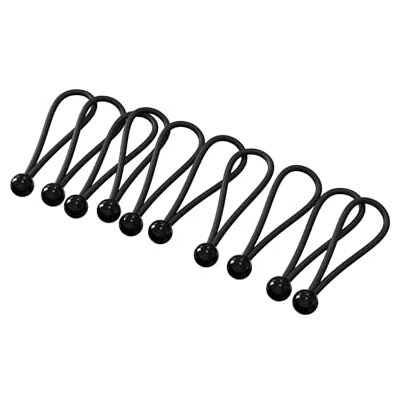 Unitec 10 černých gumiček/napínáků plachet s kuličkou, 14 cm pro stany, sítě, plachty, plachty přívěsů, stanové dráhy Unitec 10 černých gumiček/napínáků plachet s kuličkou, 14 cm pro stany, sítě, plachty, plachty přívěsů, stanové dráhy