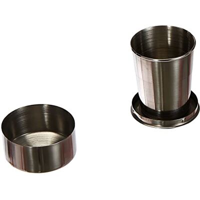Ferrino Stainless Steel Folding Cup Camping und Wandern, Erwachsene, Unisex, 0, Einheitsgröße Ferrino Stainless Steel Folding Cup Camping und Wandern, Erwachsene, Unisex, 0, Einheitsgröße