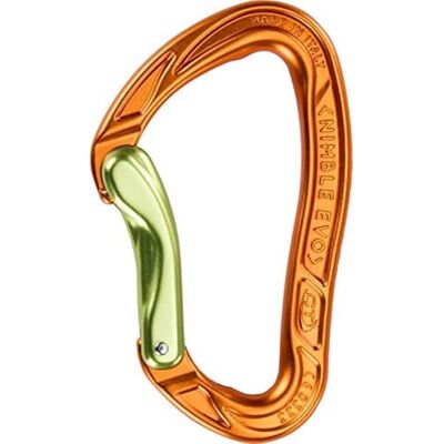 Climbing Technology 2E665BKC0CCTST1 Nimble Evo B 2 C39300wblctstd Karabiner, Grün/Orange, Einheitsgröße Climbing Technology 2E665BKC0CCTST1 Nimble Evo B 2 C39300wblctstd Karabiner, Grün/Orange, Einheitsgröße