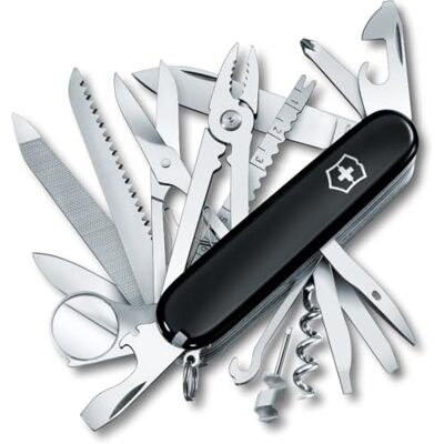 Victorinox kapesní nůž Swiss Champ (33 funkcí, kombinované kleště, špendlík, kleště, nůžky), jednotná velikost Victorinox kapesní nůž Swiss Champ (33 funkcí, kombinované kleště, špendlík, kleště, nůžky), jednotná velikost