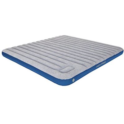 High Peak Unisex Cross Beam King extra dlouhá vzduchová postel, s integrovanou nožní pumpou a protiskluzovou funkcí, prodyšná, robustní, horní strana měkká, pro vnitřní i venkovní použití, světle šedá/modrá, XXL High Peak Unisex Cross Beam King extra dlouhá vzduchová postel, s integrovanou nožní pumpou a protiskluzovou funkcí, prodyšná, robustní, horní strana měkká, pro vnitřní i venkovní použití, světle šedá/modrá, XXL