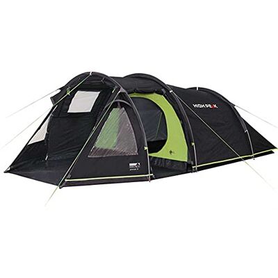 High Peak Tunelový stan Atmos 3, kempinkový stan s podlahou stanu, trekkingový stan pro 3 osoby, 2 vstupy, dvoustěnný, 4 000 mm vodotěsný, ventilační systém, okno proti komárům a průhledu, odolný High Peak Tunelový stan Atmos 3, kempinkový stan s podlahou stanu, trekkingový stan pro 3 osoby, 2 vstupy, dvoustěnný, 4 000 mm vodotěsný, ventilační systém, okno proti komárům a průhledu, odolný