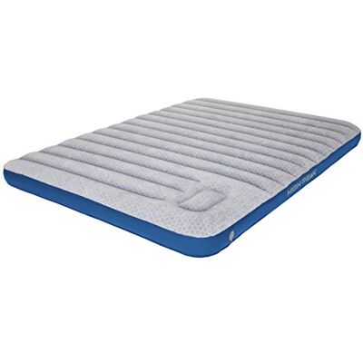 High Peak Unisex Cross Beam Double extra dlouhá nafukovací postel, s integrovanou nožní pumpou a protiskluzovou funkcí, prodyšná, robustní, vrchní strana měkká, pro vnitřní i venkovní použití, světle High Peak Unisex Cross Beam Double extra dlouhá nafukovací postel, s integrovanou nožní pumpou a protiskluzovou funkcí, prodyšná, robustní, vrchní strana měkká, pro vnitřní i venkovní použití, světle
