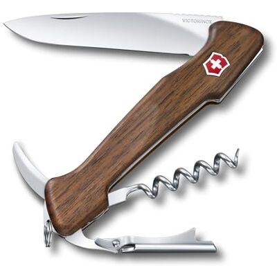 Victorinox Švýcarský kapesní nůž Wine Master, číšnický nůž, Multitool, 6 funkcí, zajišťovací čepel, vývrtka, dvoustupňová opěrka, hnědá Victorinox Švýcarský kapesní nůž Wine Master, číšnický nůž, Multitool, 6 funkcí, zajišťovací čepel, vývrtka, dvoustupňová opěrka, hnědá