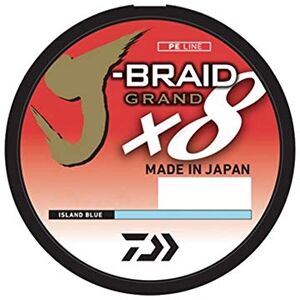 Daiwa J-Braid Grand 8X Ersatzspule, 277 m, Blau (Island Blue) Daiwa J-Braid Grand 8X Ersatzspule, 277 m, Blau (Island Blue)