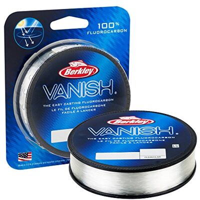 Berkley Vanish®, transparentní, 5,4 kg, 228 m, fluorokarbonová rybářská šňůra, vhodná pro slaná a sladkovodní prostředí Berkley Vanish®, transparentní, 5,4 kg, 228 m, fluorokarbonová rybářská šňůra, vhodná pro slaná a sladkovodní prostředí