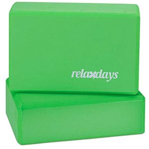 Relaxdays 2dílná sada bloků na jógu pro cvičení jógy, tvrdá pěna, protiskluzové, kostka na jógu (v × š × h) 8 × 23 × 15 cm, zelený Relaxdays 2dílná sada bloků na jógu pro cvičení jógy, tvrdá pěna, protiskluzové, kostka na jógu (v × š × h) 8 × 23 × 15 cm, zelený