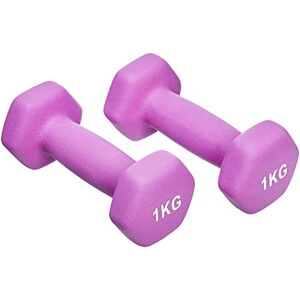 Amazon Basics Neoprene Dumbbell Pair, 2 kg, růžový Amazon Basics Neoprene Dumbbell Pair, 2 kg, růžový
