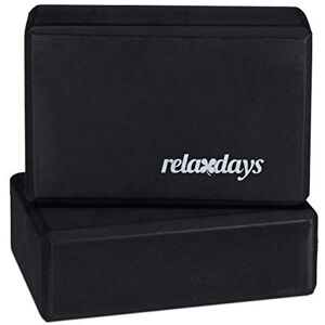 Relaxdays Sada 2 bloků na jógu, špalíčky na cvičení, tvrdá pěna, protiskluzové, kostky (v × š × h) 8 × 23 × 15 cm, černá Relaxdays Sada 2 bloků na jógu, špalíčky na cvičení, tvrdá pěna, protiskluzové, kostky (v × š × h) 8 × 23 × 15 cm, černá