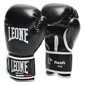 LEONE 1947 , Flash boxerské rukavice, unisex dětské, černé, 6 OZ, GN083 LEONE 1947 , Flash boxerské rukavice, unisex dětské, černé, 6 OZ, GN083