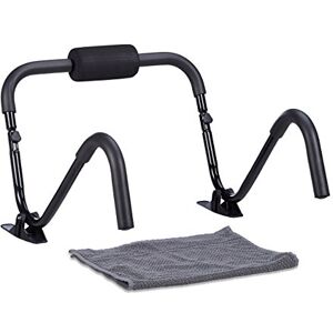 Relaxdays Pánský přístroj na posilování břicha Ab Roller přístroj na posilování břicha AB Roller, stojan, posilovač břišních svalů, V x Š x H: 50 x 60 x 50 cm, Sixpack Fitness Trainer, černý Relaxdays Pánský přístroj na posilování břicha Ab Roller přístroj na posilování břicha AB Roller, stojan, posilovač břišních svalů, V x Š x H: 50 x 60 x 50 cm, Sixpack Fitness Trainer, černý