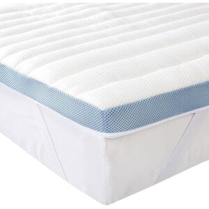 Amazon Basics Podložka na matraci z paměťové pěny s pásky, 135 x 190 cm, výška 5 cm, bílý Amazon Basics Podložka na matraci z paměťové pěny s pásky, 135 x 190 cm, výška 5 cm, bílý