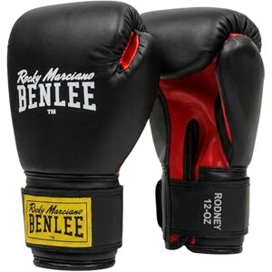BENLEE Boxerské rukavice Rocky Marciano, tréninkové rukavice Rodney, černá, 12 BENLEE Boxerské rukavice Rocky Marciano, tréninkové rukavice Rodney, černá, 12