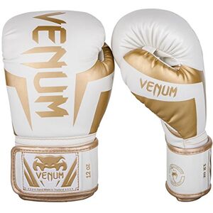 Venum Elite boxerské rukavice bílé, zlaté 16 oz Venum Elite boxerské rukavice bílé, zlaté 16 oz