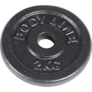 Bodyline 2 kg těžký kotouč z litiny pro dlouhé činky, krátké činky a vzpírání — průměr 25 mm – pro fitness studio, fitness, domácí trénink Bodyline 2 kg těžký kotouč z litiny pro dlouhé činky, krátké činky a vzpírání — průměr 25 mm – pro fitness studio, fitness, domácí trénink
