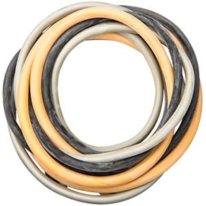CanDo Sada Power Tube – fitness Tube, trenažér odporu pro funkční trénink – balení 3 ks, těžké, W54617, černá, stříbrná, zlatá, difficult CanDo Sada Power Tube – fitness Tube, trenažér odporu pro funkční trénink – balení 3 ks, těžké, W54617, černá, stříbrná, zlatá, difficult