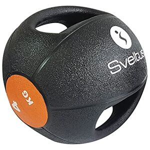 Sveltus 884 Médecine Ball 4 kg Avec poignées Medicball, černý/oranžový, (poids disponibles: 4, 6, 8 et 10 kg) -4 Sveltus 884 Médecine Ball 4 kg Avec poignées Medicball, černý/oranžový, (poids disponibles: 4, 6, 8 et 10 kg) -4