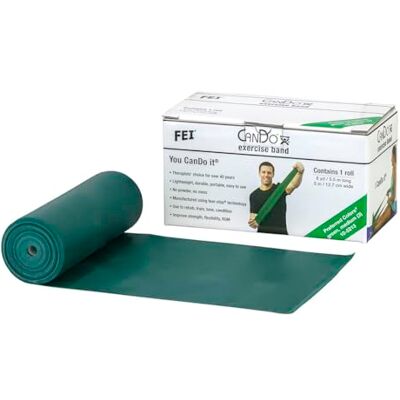 Cando Tréninkový pás / gymnastický pás – dávkovač – délka 5,5 m – zelený (medium) Cando Tréninkový pás / gymnastický pás – dávkovač – délka 5,5 m – zelený (medium)