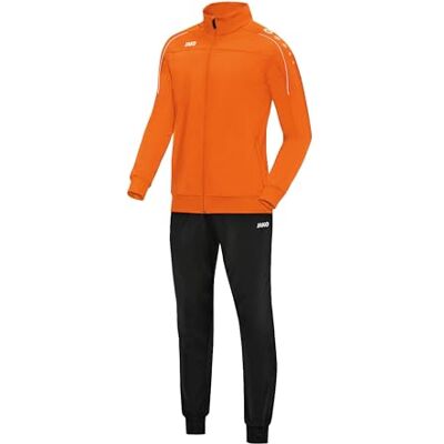 Jako Unisex tréninková souprava polyester Classico, neonová oranžová, XL Jako Unisex tréninková souprava polyester Classico, neonová oranžová, XL