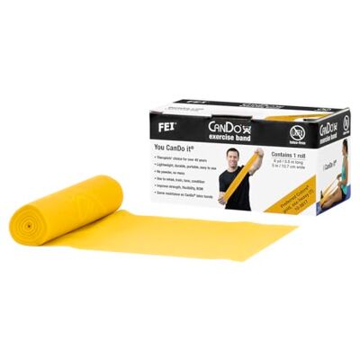 CanDo Tréninkový pás bez latexu / gymnastický pás, délka 5,5 m – zlatý (ultra těžký) CanDo Tréninkový pás bez latexu / gymnastický pás, délka 5,5 m – zlatý (ultra těžký)