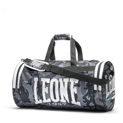 LEONE 1947 , maskovací sportovní taška, unisex pro dospělé, šedá maskování, Taglia Unica, AC906 LEONE 1947 , maskovací sportovní taška, unisex pro dospělé, šedá maskování, Taglia Unica, AC906