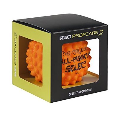 SELECT Sport Ball Punktura masážní míček oranžový 1dílná sada obvod 28 cm SELECT Sport Ball Punktura masážní míček oranžový 1dílná sada obvod 28 cm