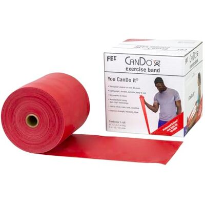 Cando Tréninkový pás / gymnastický pás – zásobník, délka 45 m – červený (lehký) Cando Tréninkový pás / gymnastický pás – zásobník, délka 45 m – červený (lehký)