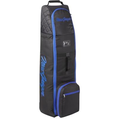 MACGREGOR VIP golfová taška s kolečky, unisex, kvalitní cestovní taška na ochranu vybavení, černá/královská modrá, jednotná velikost MACGREGOR VIP golfová taška s kolečky, unisex, kvalitní cestovní taška na ochranu vybavení, černá/královská modrá, jednotná velikost