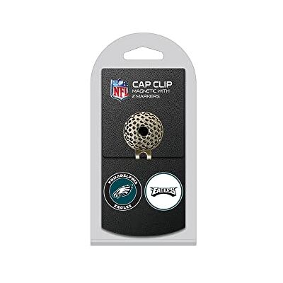 Team Golf NFL Philadelphia Eagles Kappenclip mit 2 Golfballmarkern, Golfkappen-Clip mit 2 abnehmbaren, doppelseitigen Emaille-Magnetballmarkern, lässt Sich leicht an Hüten befestigen Team Golf NFL Philadelphia Eagles Kappenclip mit 2 Golfballmarkern, Golfkappen-Clip mit 2 abnehmbaren, doppelseitigen Emaille-Magnetballmarkern, lässt Sich leicht an Hüten befestigen