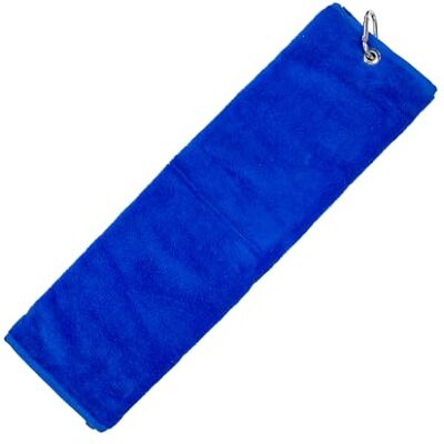 Longridge Luxury 3 Fold Golf Handtuch Blau, Longridge Luxury 3 Fold Golf Handtuch Blau,