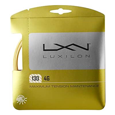 Luxilon Wilson Unisex Tennissaite, 4G, 12,2 Meter, Gold, 1,30 mm, WRZ997112 Luxilon Wilson Unisex Tennissaite, 4G, 12,2 Meter, Gold, 1,30 mm, WRZ997112