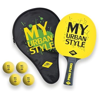 Schildkröt Dárková sada na stolní tenis Donic- My Urban Style, 1 pálka na stolní tenis, 4 míče na stolní tenis, obal na raketu Schildkröt Dárková sada na stolní tenis Donic- My Urban Style, 1 pálka na stolní tenis, 4 míče na stolní tenis, obal na raketu