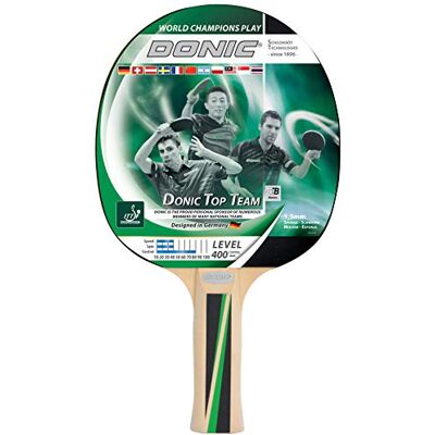 Schildkröt Donic- pálka na stolní tenis Top Team 400, anatomická rukojeť, 1,5mm houba, nefrit ITTF obložení Schildkröt Donic- pálka na stolní tenis Top Team 400, anatomická rukojeť, 1,5mm houba, nefrit ITTF obložení