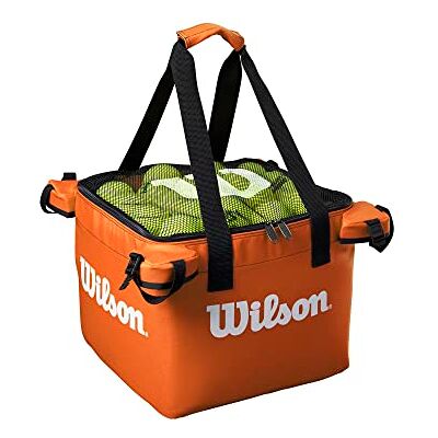 Wilson Tasche für Ballwagen, Tennis Teaching Bag, Für bis zu 150 Bälle, Orange, WRZ541100 Wilson Tasche für Ballwagen, Tennis Teaching Bag, Für bis zu 150 Bälle, Orange, WRZ541100