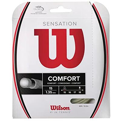 Wilson Unisex Tennissaite Sensation, natur, 12,2 Meter, 1,35 mm, WRZ940900 Wilson Unisex Tennissaite Sensation, natur, 12,2 Meter, 1,35 mm, WRZ940900