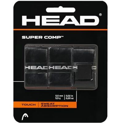 HEAD Unisex Supercomp rukojeť pro dospělé, černá, jednotná velikost HEAD Unisex Supercomp rukojeť pro dospělé, černá, jednotná velikost