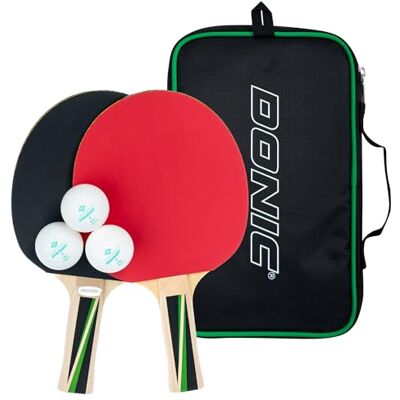 Schildkröt Sada na stolní tenis Donic- Top Team 400, 2 pálky, 3 míče v dobré 1* kvalitě, v hodnotné tašce, velmi dobrá kvalita pro volný čas, kompletní vybavení Schildkröt Sada na stolní tenis Donic- Top Team 400, 2 pálky, 3 míče v dobré 1* kvalitě, v hodnotné tašce, velmi dobrá kvalita pro volný čas, kompletní vybavení