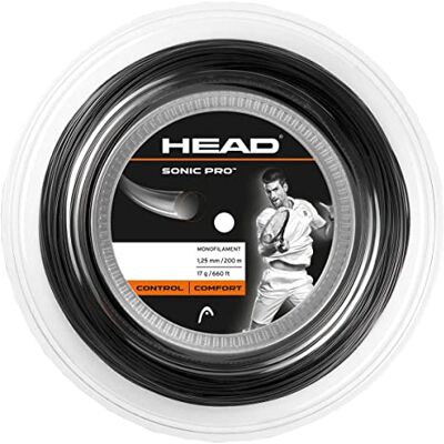 HEAD Unisex Dospělý Sonic Pro Role tenisový výplet, černý, 16. HEAD Unisex Dospělý Sonic Pro Role tenisový výplet, černý, 16.