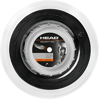 HEAD Tenisové struny Velocity Mlt, černé, 1,30 mm / 16 g HEAD Tenisové struny Velocity Mlt, černé, 1,30 mm / 16 g