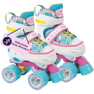 HUDORA Kolečkové brusle Dětské dívky Skate Wonders Nastavitelné, kolečkové brusle, Disco Scooters, Gr. 28-31, 22036 HUDORA Kolečkové brusle Dětské dívky Skate Wonders Nastavitelné, kolečkové brusle, Disco Scooters, Gr. 28-31, 22036