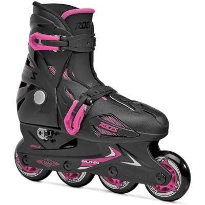 Roces Dívčí inline brusle Orlando 3, černá-růžová, 30-35, 400687 Roces Dívčí inline brusle Orlando 3, černá-růžová, 30-35, 400687