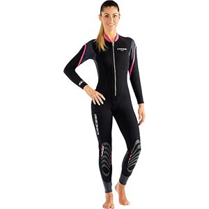 Cressi Dámský jednodílný neoprenový oblek Lei All-in-one Wetsuit pro ženy z neoprenu 2,5 mm, černá/šedá/růžová, L Cressi Dámský jednodílný neoprenový oblek Lei All-in-one Wetsuit pro ženy z neoprenu 2,5 mm, černá/šedá/růžová, L