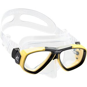 Cressi Focus Mask Clear/Frame Yellow profesionální potápěčská maska pro dospělé z High Seal, volitelné optická skla k dispozici, čirá/modrá, jednotná velikost Cressi Focus Mask Clear/Frame Yellow profesionální potápěčská maska pro dospělé z High Seal, volitelné optická skla k dispozici, čirá/modrá, jednotná velikost