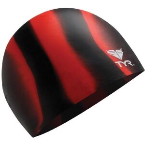 TYR Multi Silicone Cap, Black/Red TYR Multi Silicone Cap, Black/Red