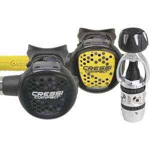 Cressi Sada regulátorů dýchání AC2 Compact s Octopus XS – pístově řízený první stupeň – připojení INT – lehký a ergonomický design Cressi Sada regulátorů dýchání AC2 Compact s Octopus XS – pístově řízený první stupeň – připojení INT – lehký a ergonomický design